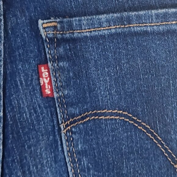 Levi Strauss Medium Wash 711 Skinny Stretch Cotton Poly Elastane Jean Sz W28 L30 - Picture 11 of 16